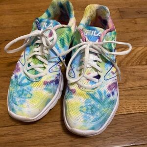 Fila Multicolor Tie-Dye Athletic Shoes